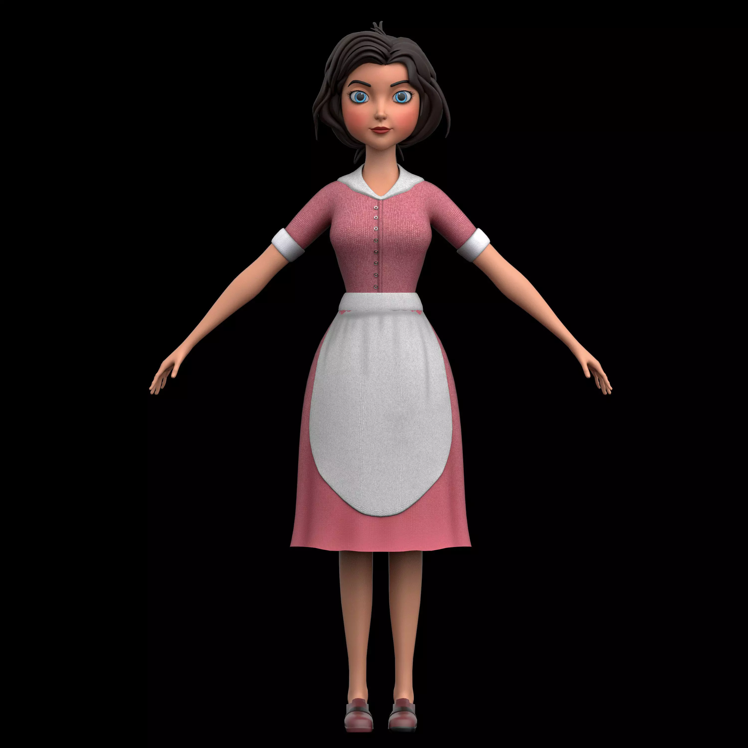 Mom Character 3D model 3D model_0