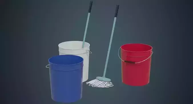 Bucket And Mop 1A