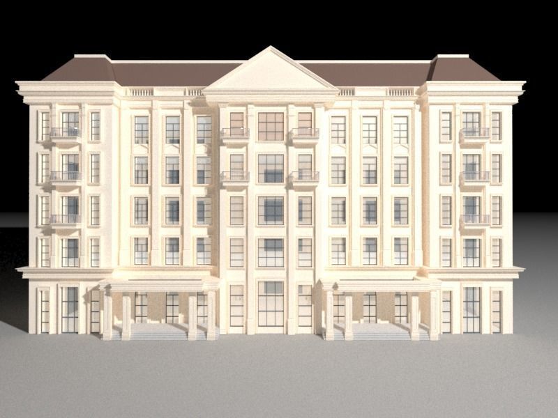 Old architectual building 3D model_5