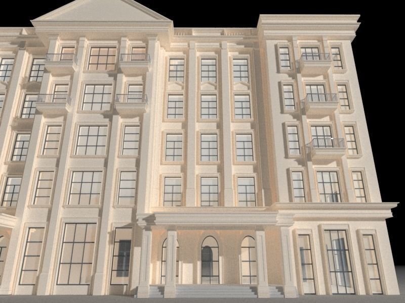 Old architectual building 3D model_1