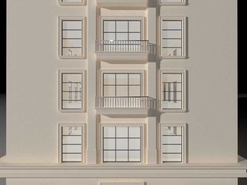 Old architectual building 3D model_7