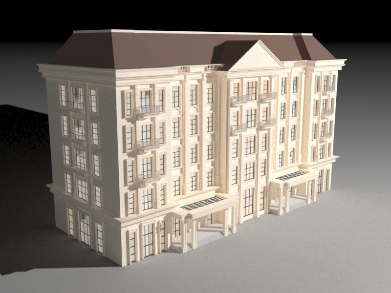 Old architectual building 3D model_6