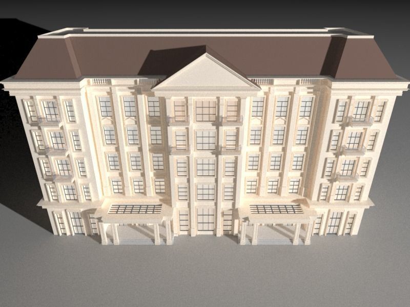 Old architectual building 3D model_8