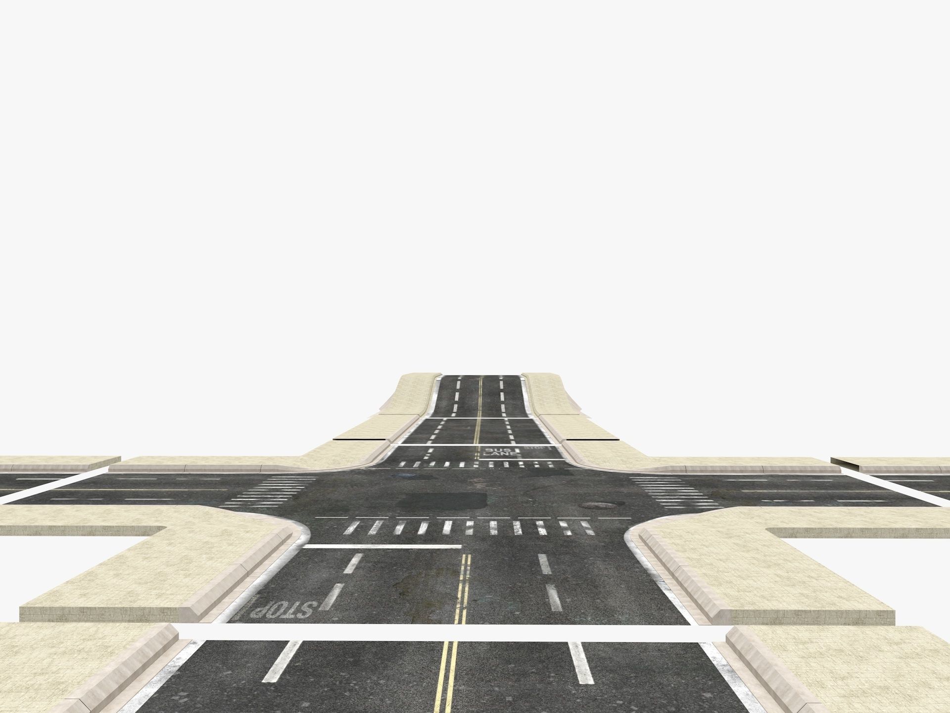 Road Pack 3D model_7
