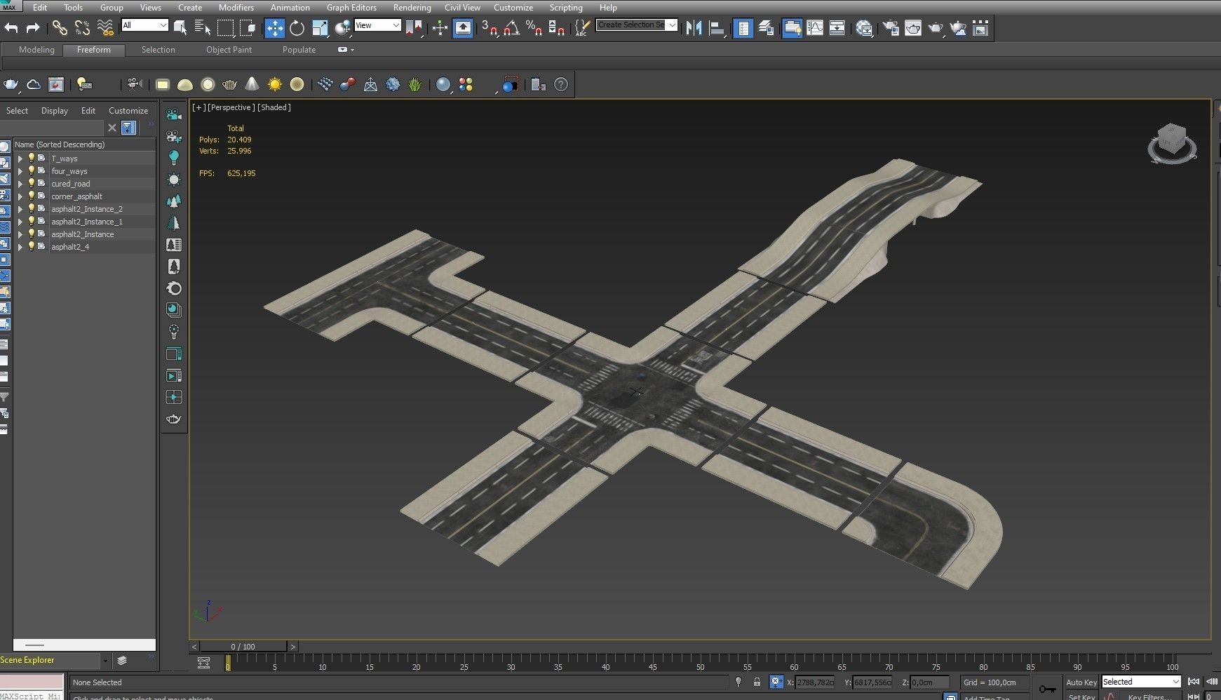 Road Pack 3D model_18