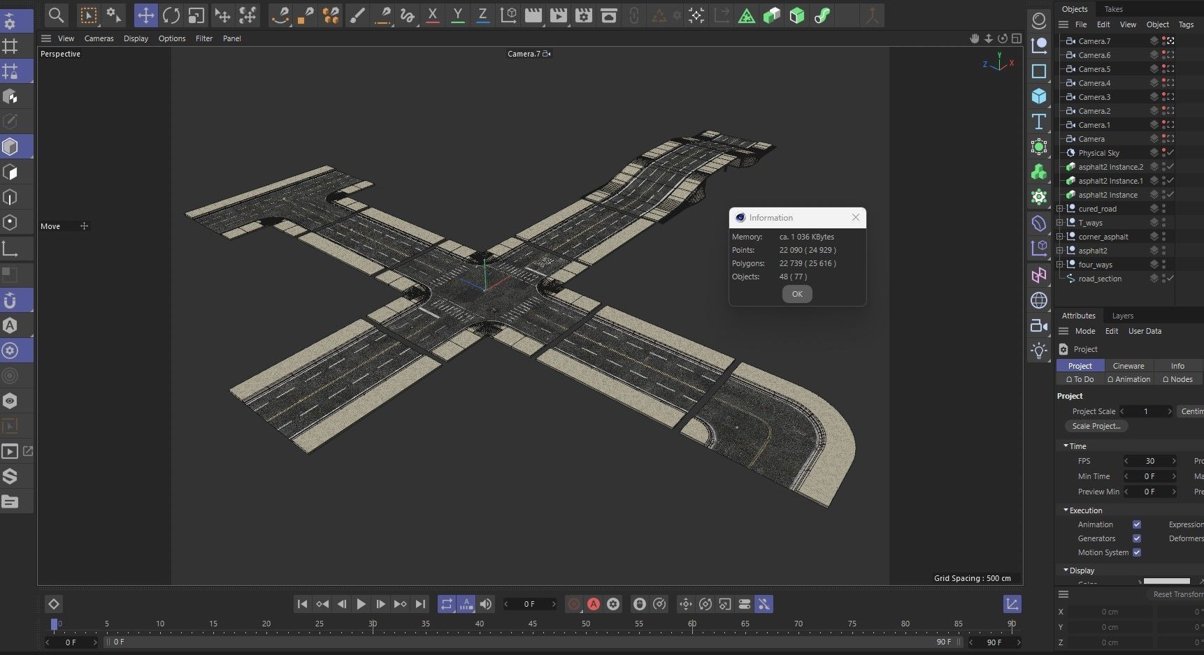 Road Pack 3D model_17