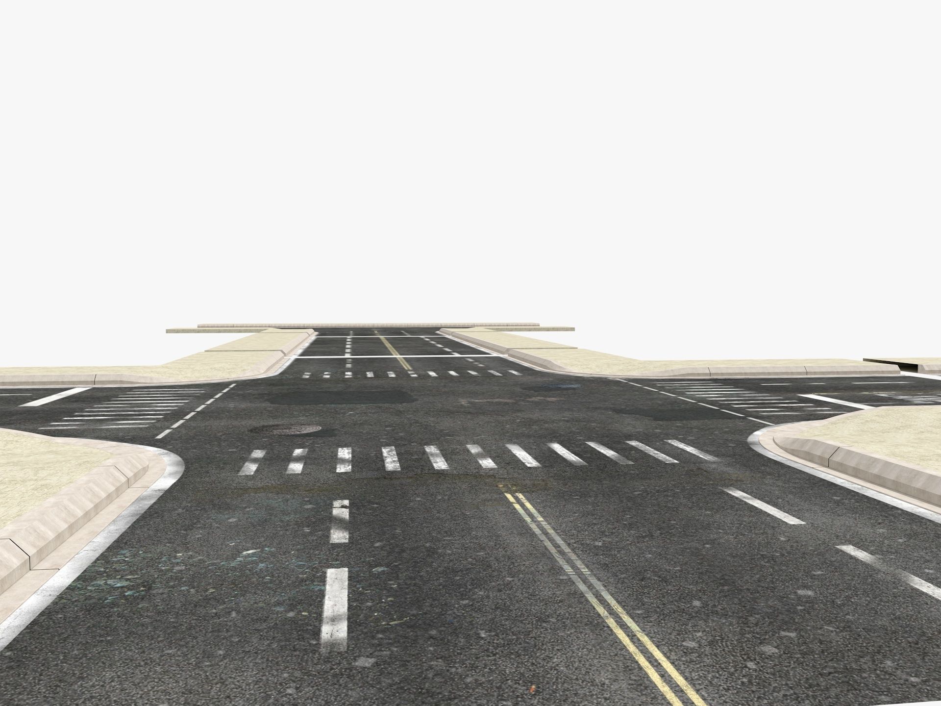 Road Pack 3D model_3