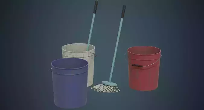 Bucket And Mop 1B