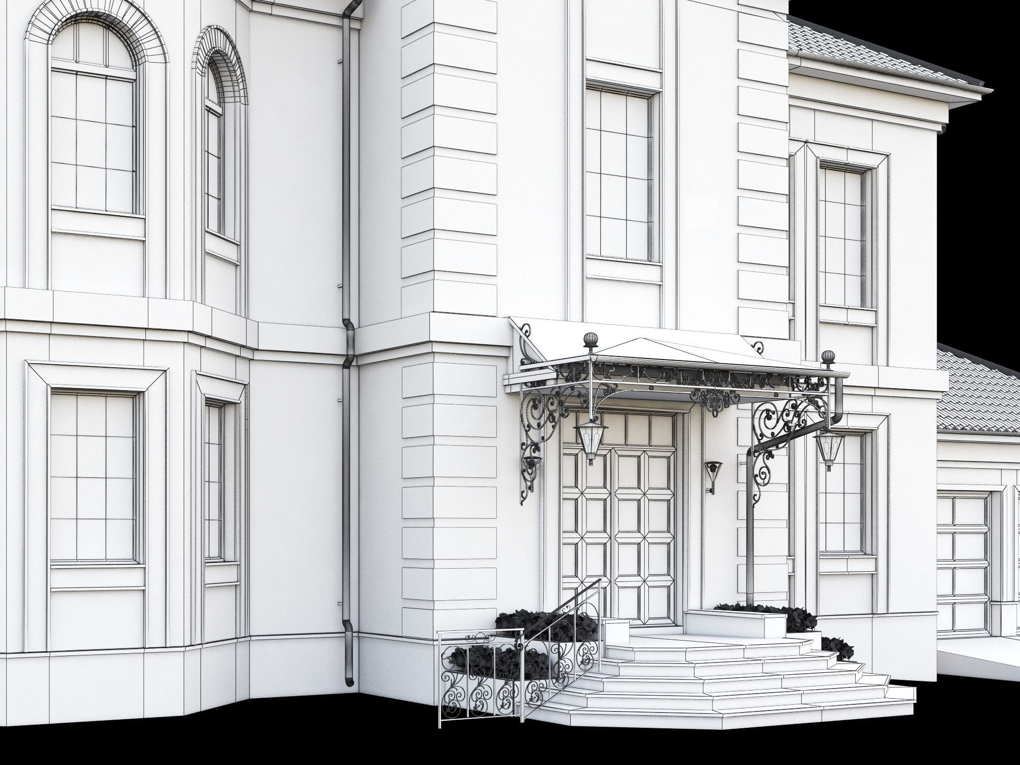 Cottage house 3D model_17