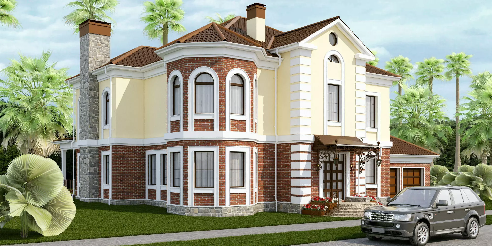 Cottage house 3D model_0