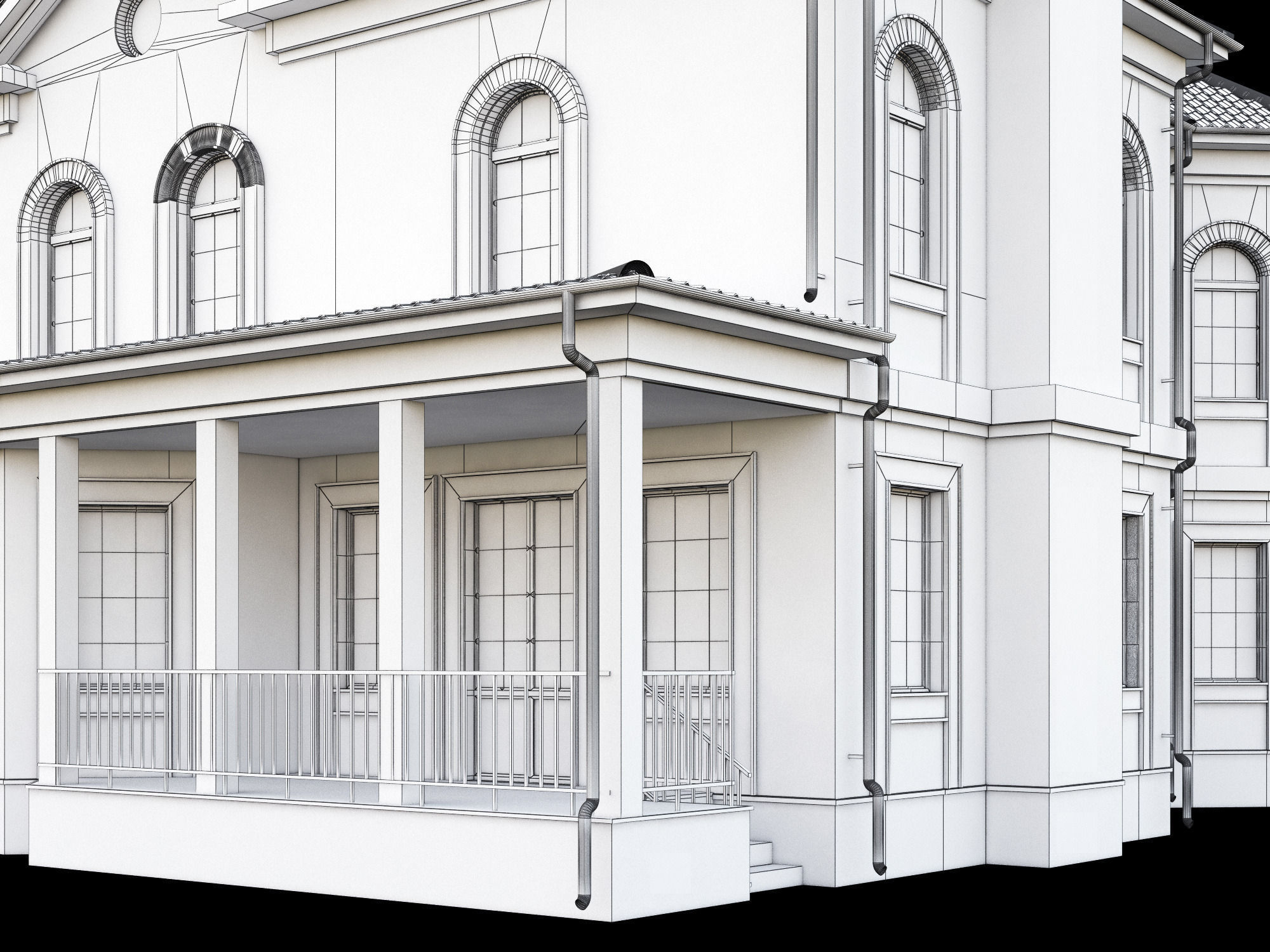 Cottage house 3D model_19