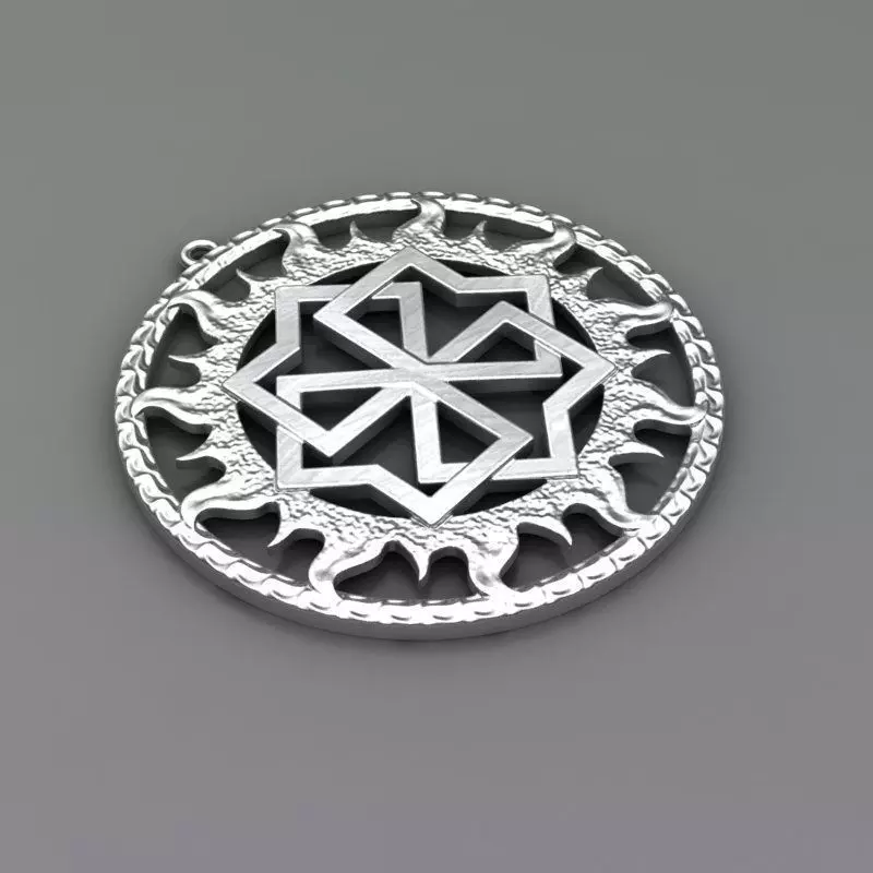 Pendants silver pendant with circular design Free 3D print model