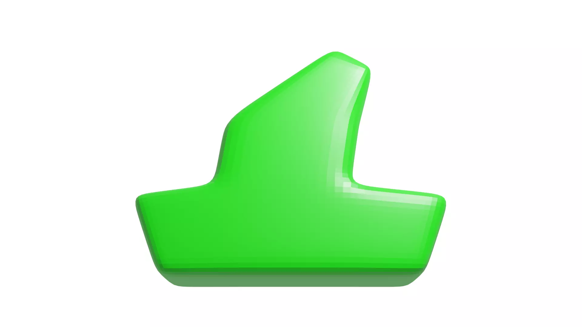 Sail Board Game Marker Low-poly 3D model