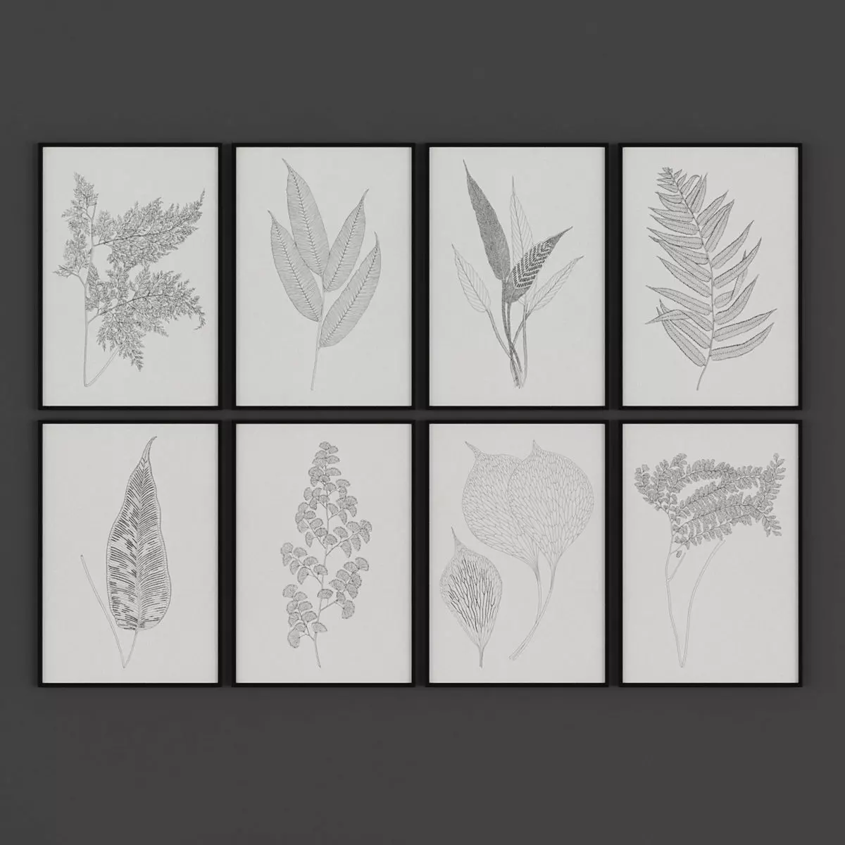 Picture Frames Low-poly 3D model_0