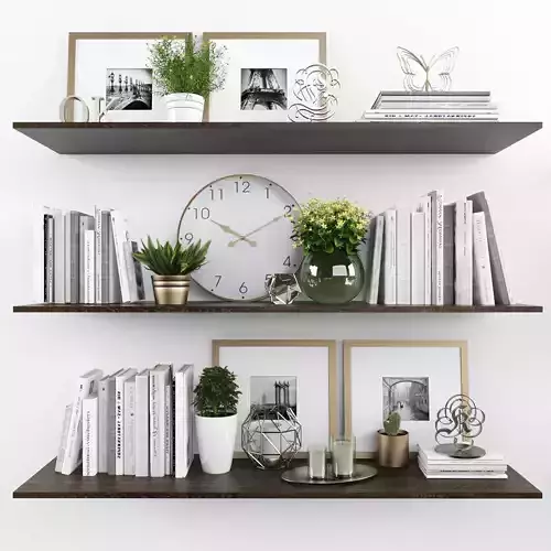Decorative set Low-poly 3D model