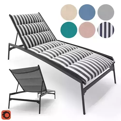 Elance Padded Sling Chaise Lounge