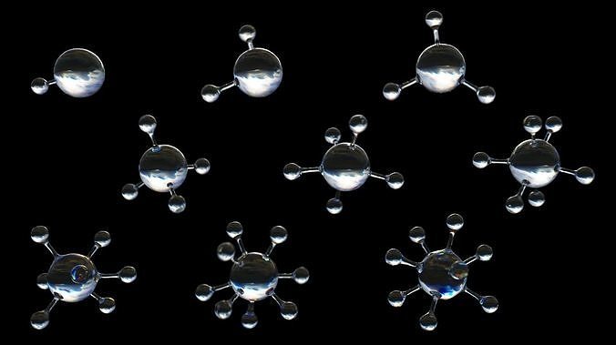 Molecules - Set of 9  3D model