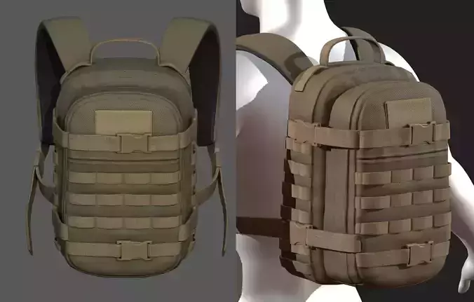 Backpack Camping Generic military baggage Color 