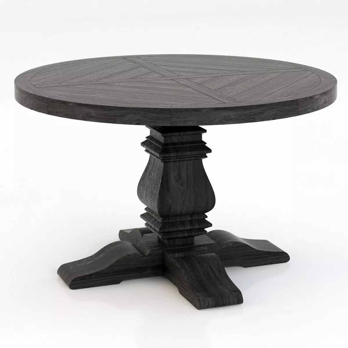 Restoration Hardware Pedestal Salvaged Round Table 3D model