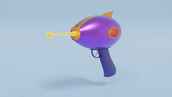 Space Gun Low-poly 3D model