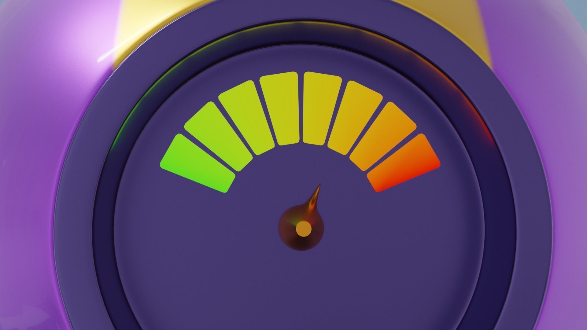 Space Gun Low-poly 3D model_13