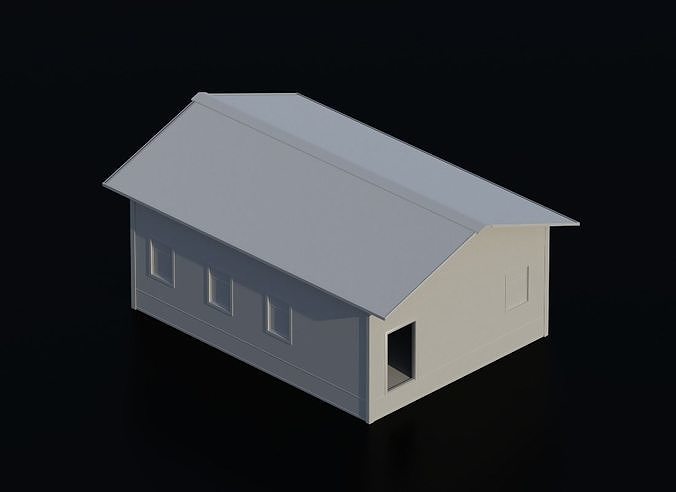 Buildings 01 Low-poly 3D model