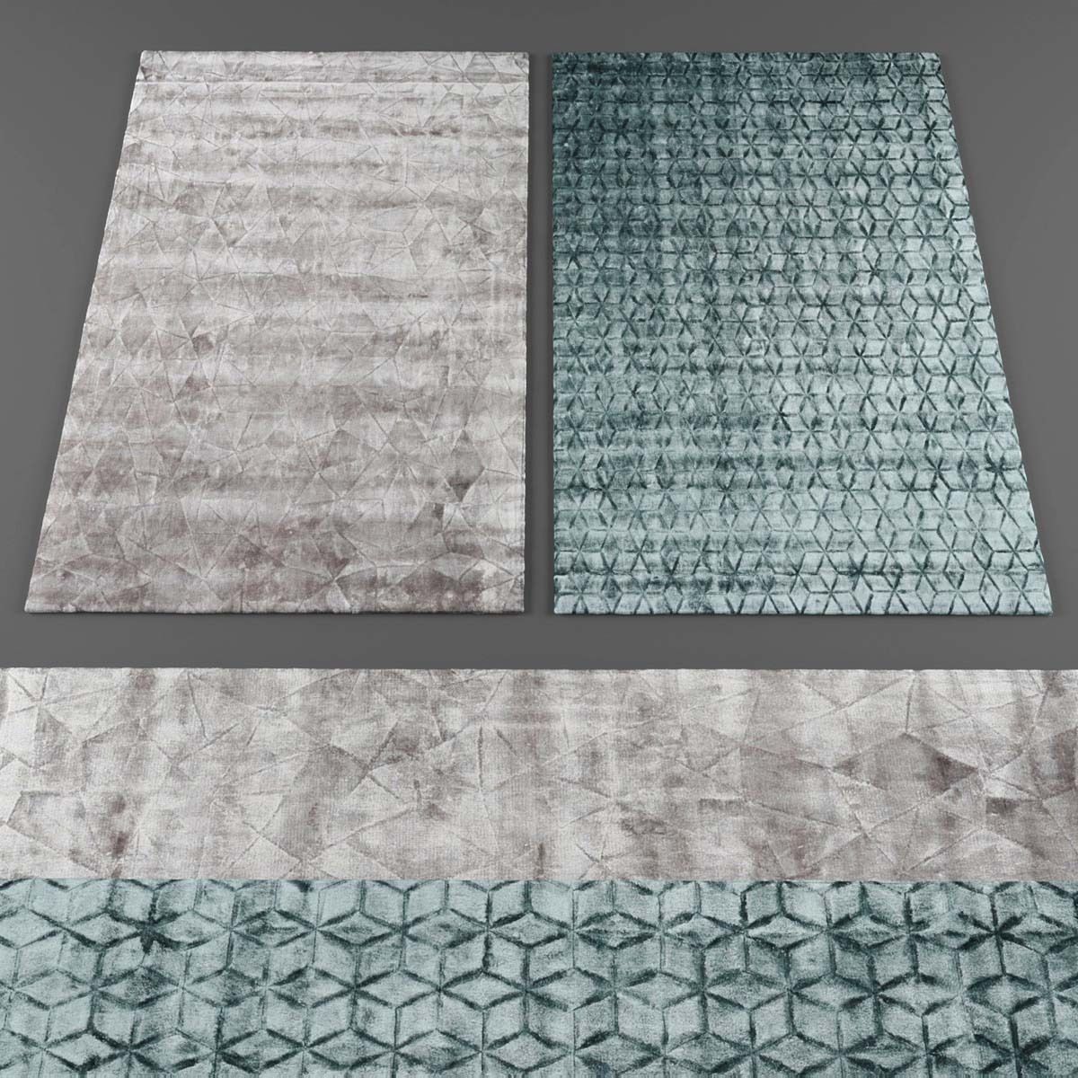Rugs collection 137 Low-poly 3D model_1