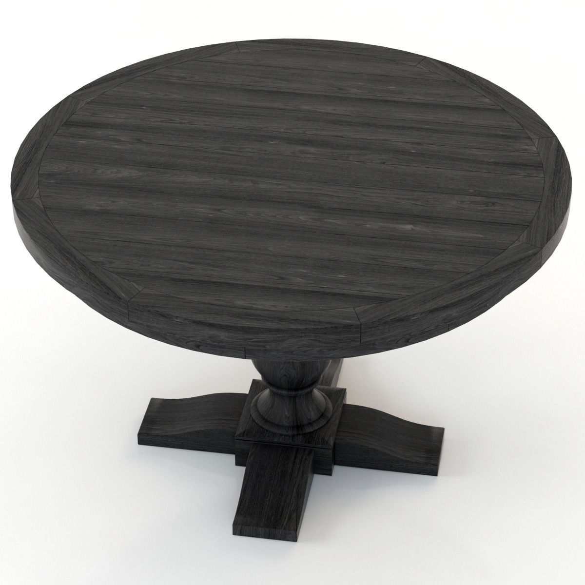 Restoration Hardware Monastery Round Dining Table 3D model_2