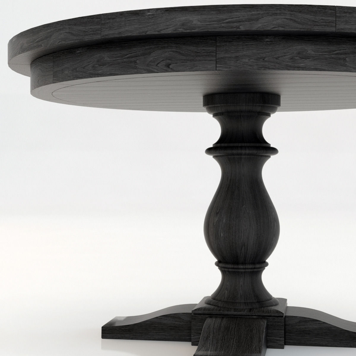 Restoration Hardware Monastery Round Dining Table 3D model_3