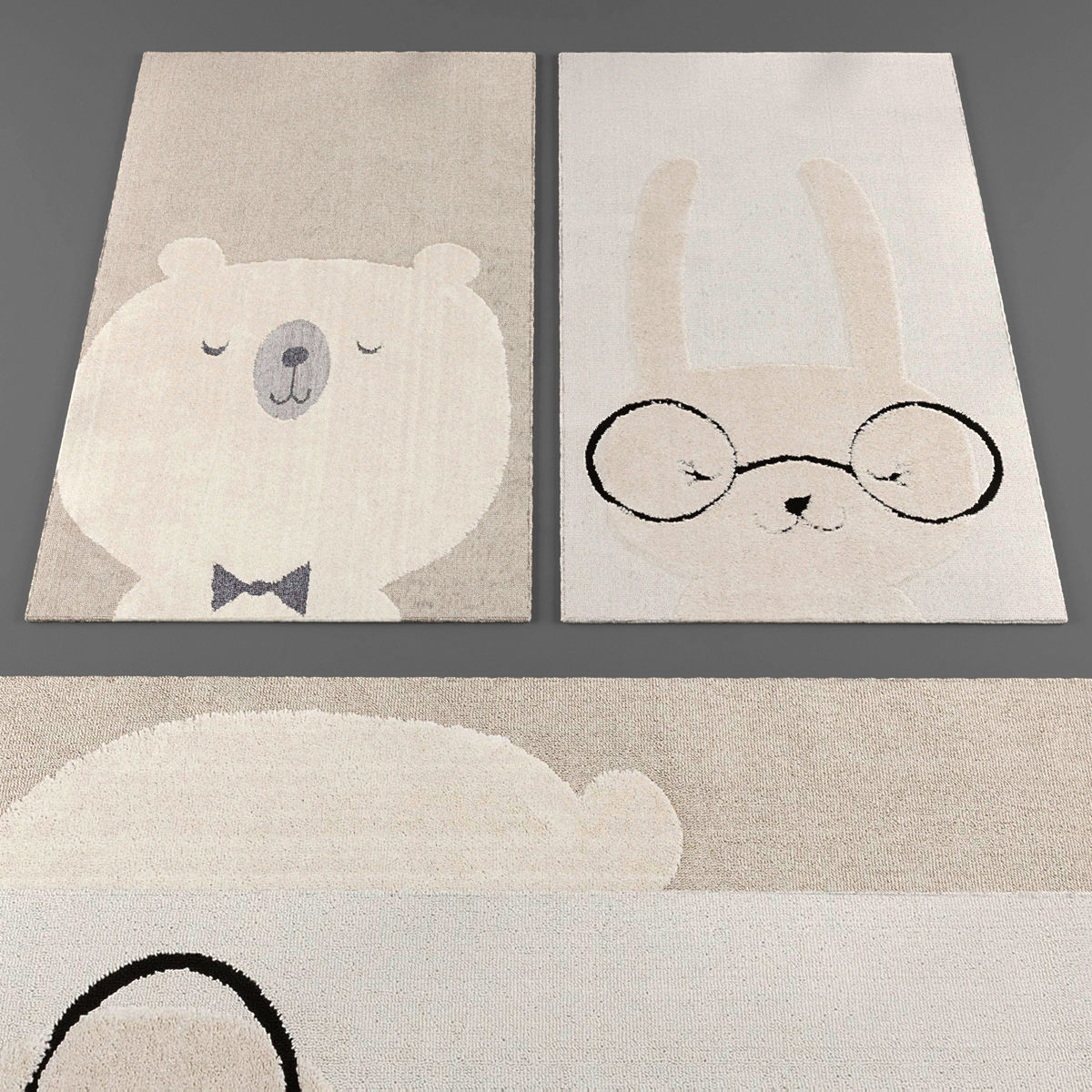 Rugs collection 140 Low-poly 3D model_1