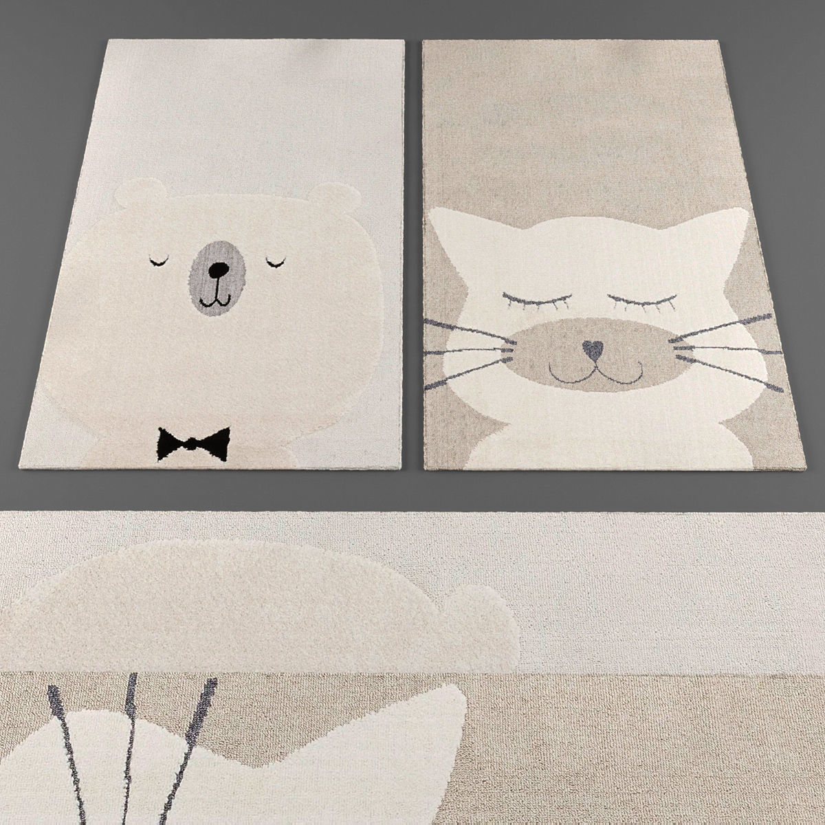 Rugs collection 140 Low-poly 3D model_2