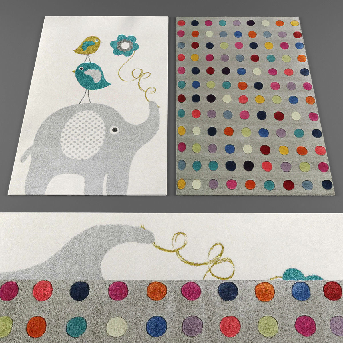 Rugs collection 141 Low-poly 3D model_1