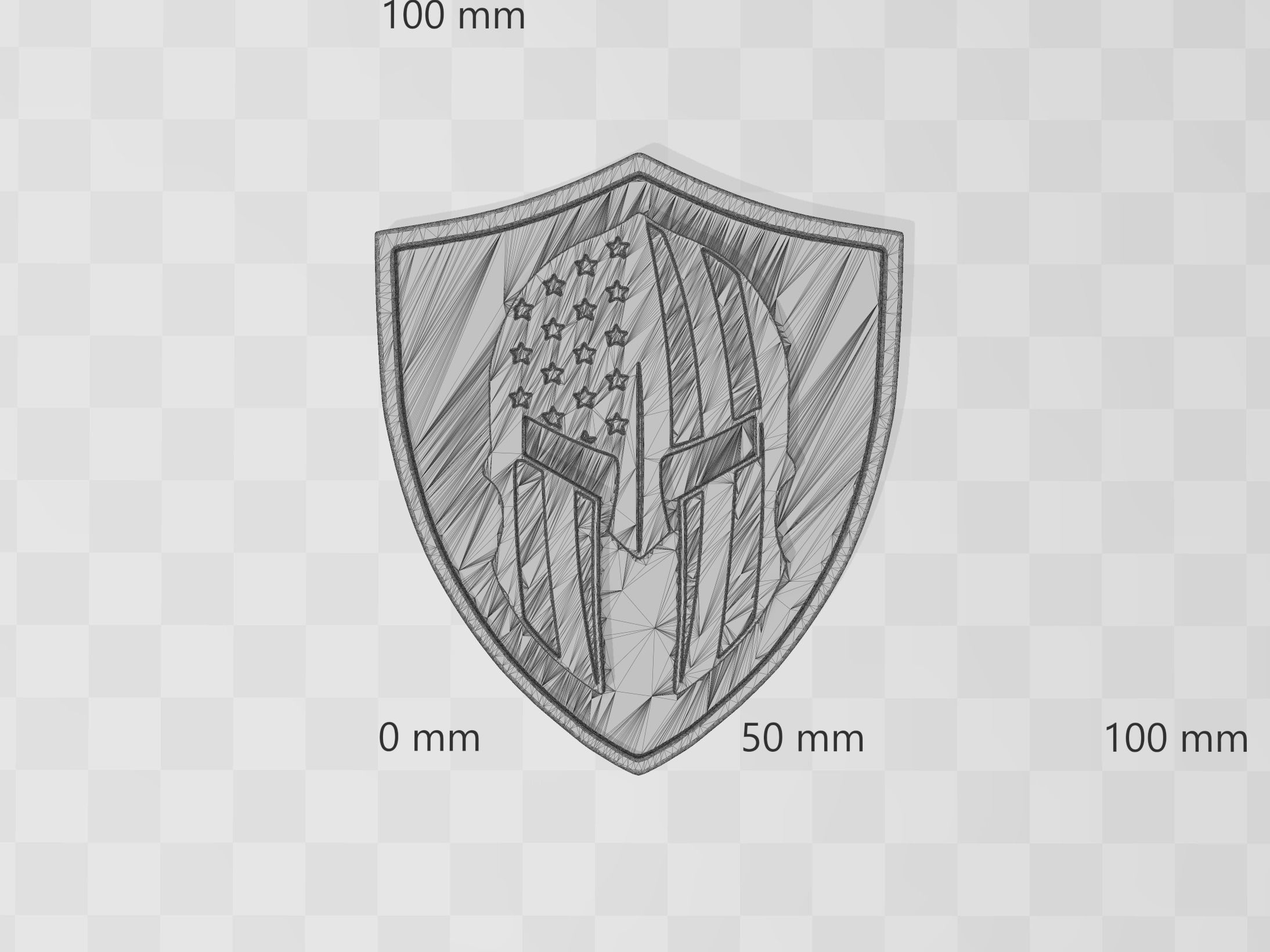 Thin Blue Line Logo Symbol Emblem Free 3D print model_6