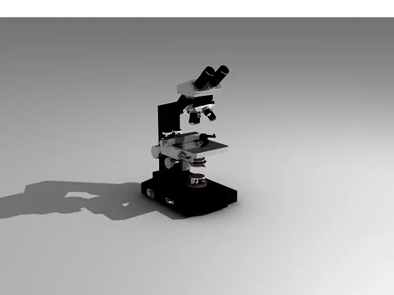 Scientific Microscope 3D model | CGTrader