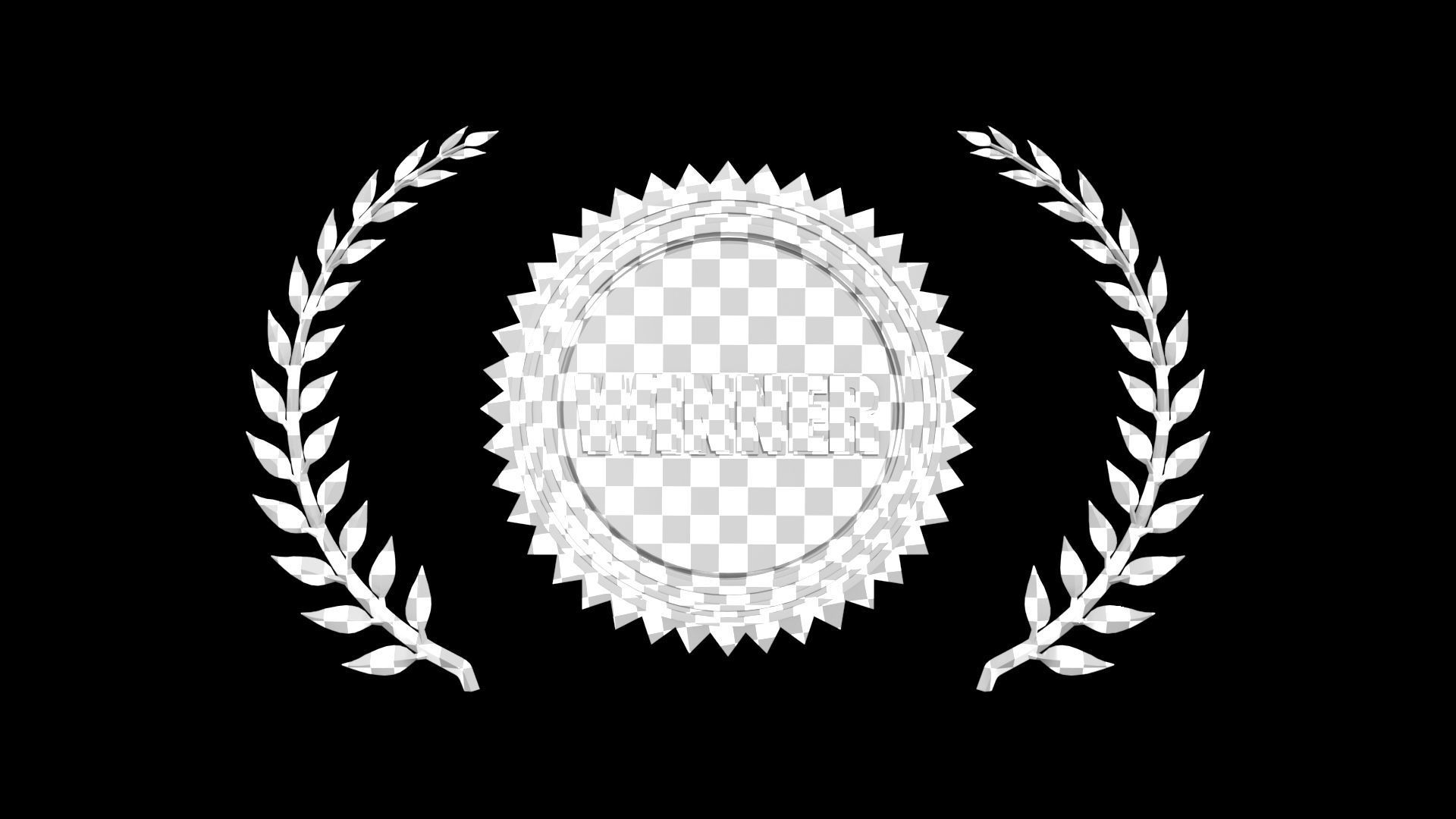 Laurel Wreath Gold Medal 3D model_10