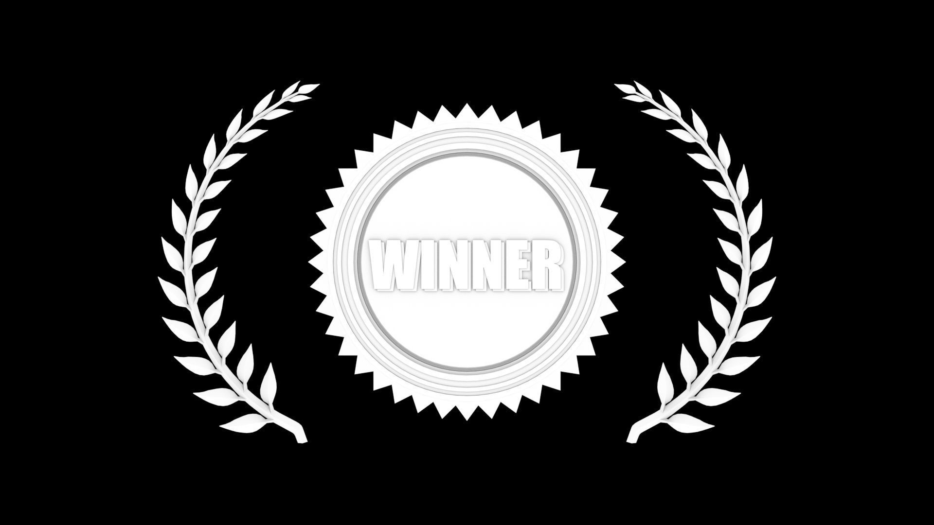 Laurel Wreath Gold Medal 3D model_8