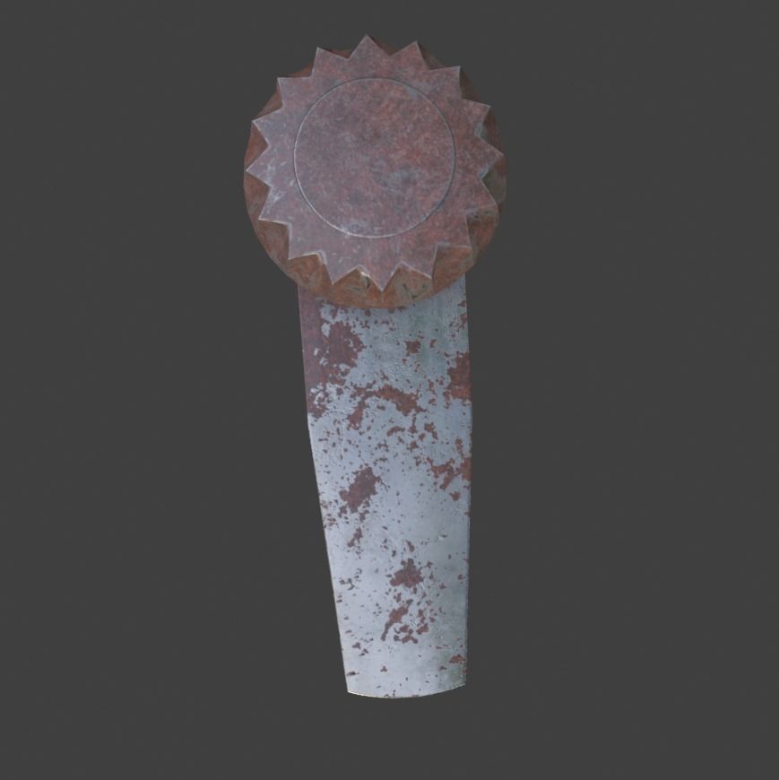 Tap Water PBR Rusty and SteelScrath Subd Ready and Low Poly Low-poly 3D model_12