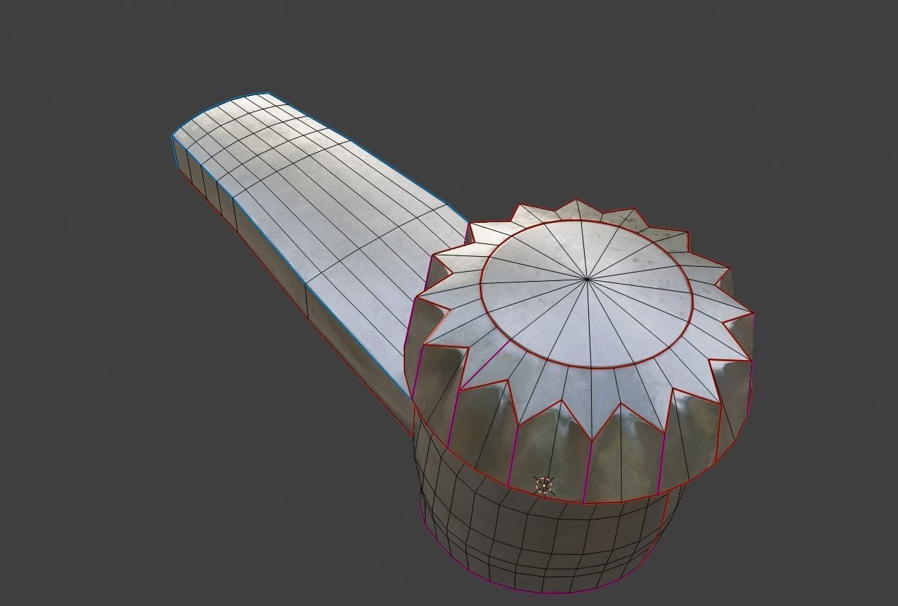 Tap Water PBR Rusty and SteelScrath Subd Ready and Low Poly Low-poly 3D model_15