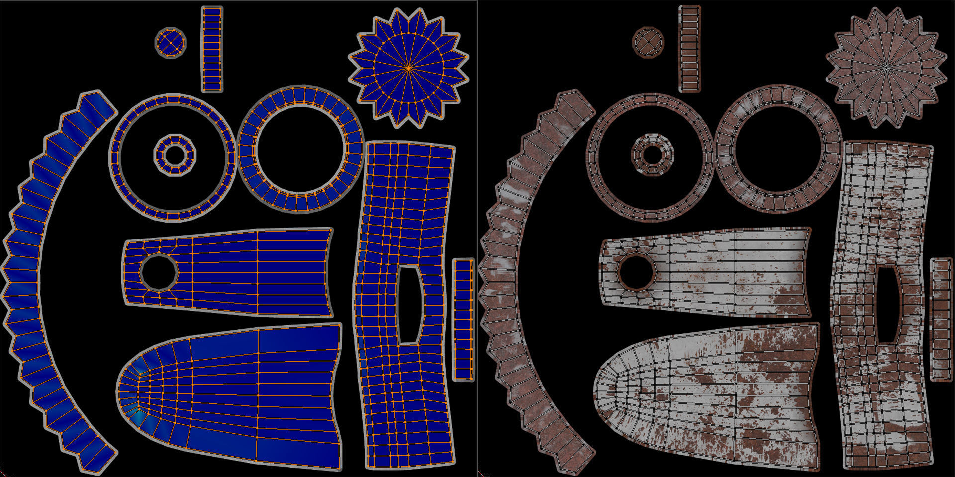 Tap Water PBR Rusty and SteelScrath Subd Ready and Low Poly Low-poly 3D model_18