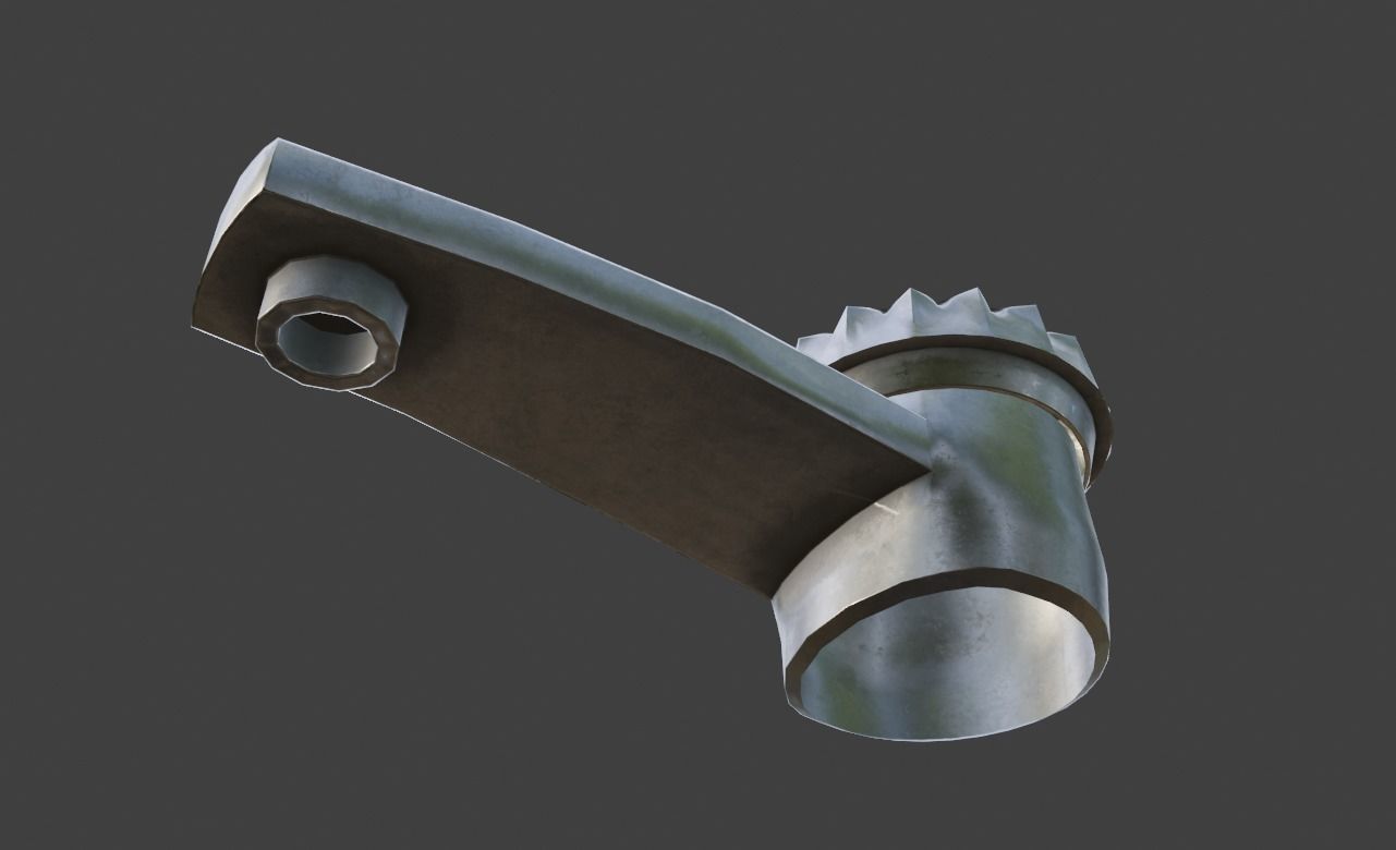 Tap Water PBR Rusty and SteelScrath Subd Ready and Low Poly Low-poly 3D model_6