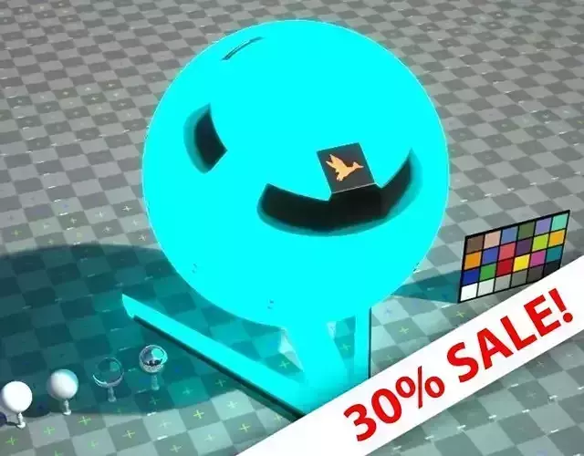 LED Light  - Glowing Orb - VRay shader Texture