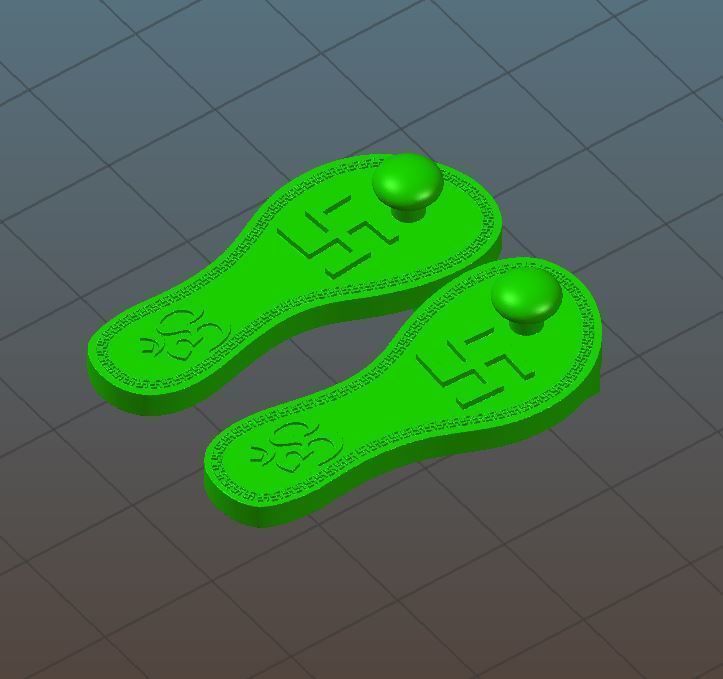 Lotus feet Om Sai Ram - 2020 3D print model_8