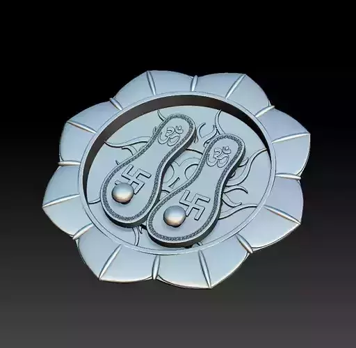 Lotus feet Om Sai Ram - 2020 3D print model