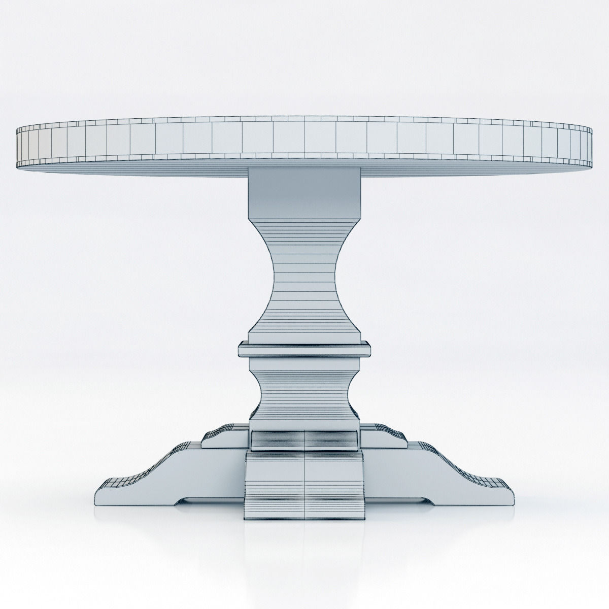 Restoration Hardware Dumont Round Dining Table 3D model_6