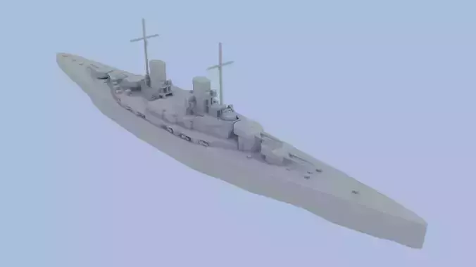 SMS Derfflinger 3D print model