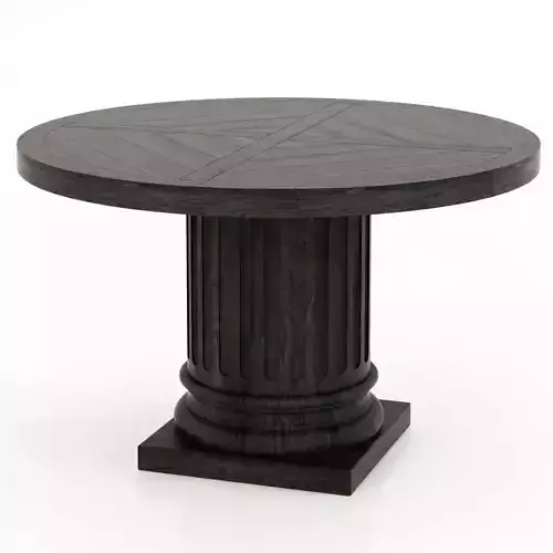 Restoration Hardware Architectural Column Salvaged Wood Table
