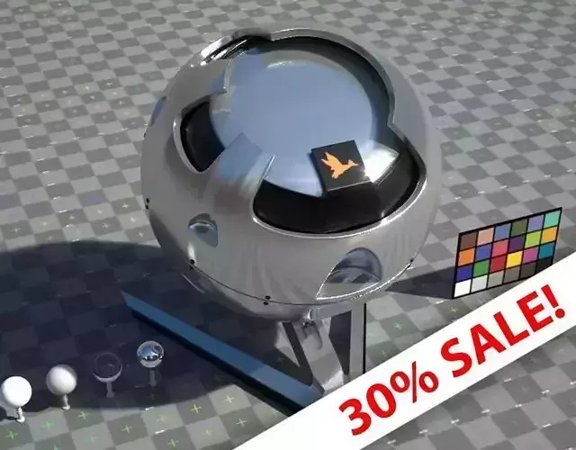 Metal Stainless Steel material - VRay shader no textures 