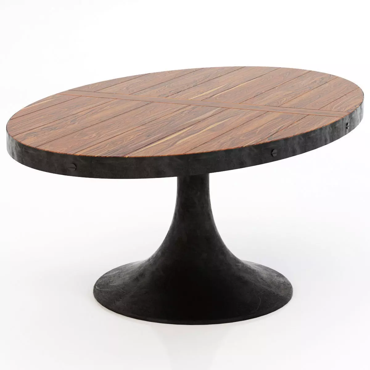 Restoration Hardware Aero Oval Dining Table 3D model_0