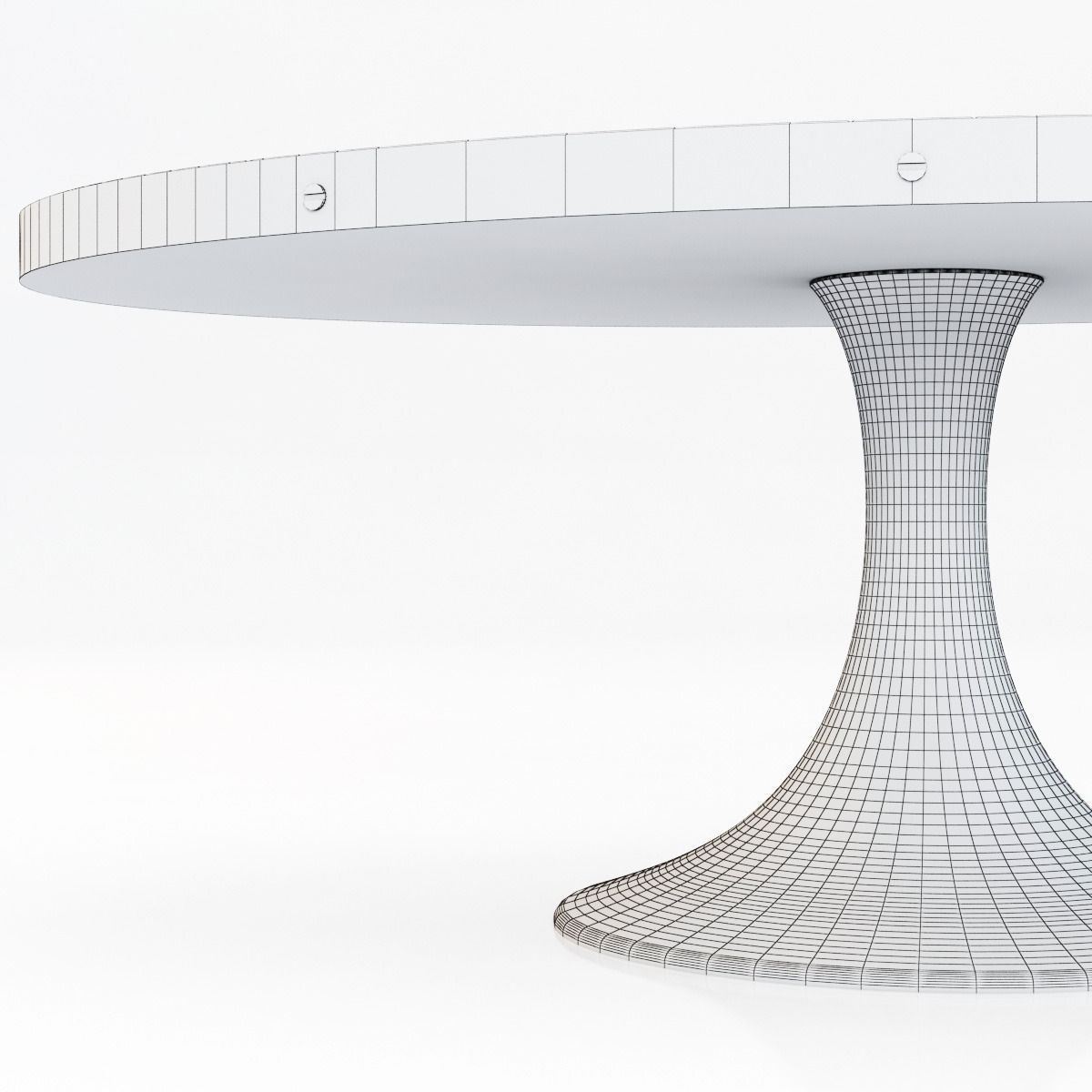 Restoration Hardware Aero Oval Dining Table 3D model_4