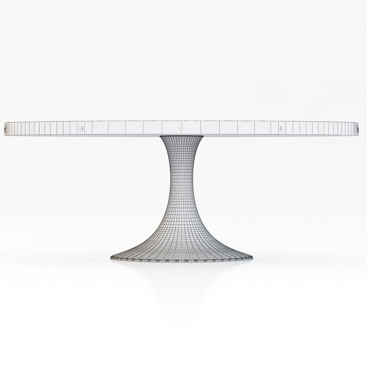 Restoration Hardware Aero Oval Dining Table 3D model_5